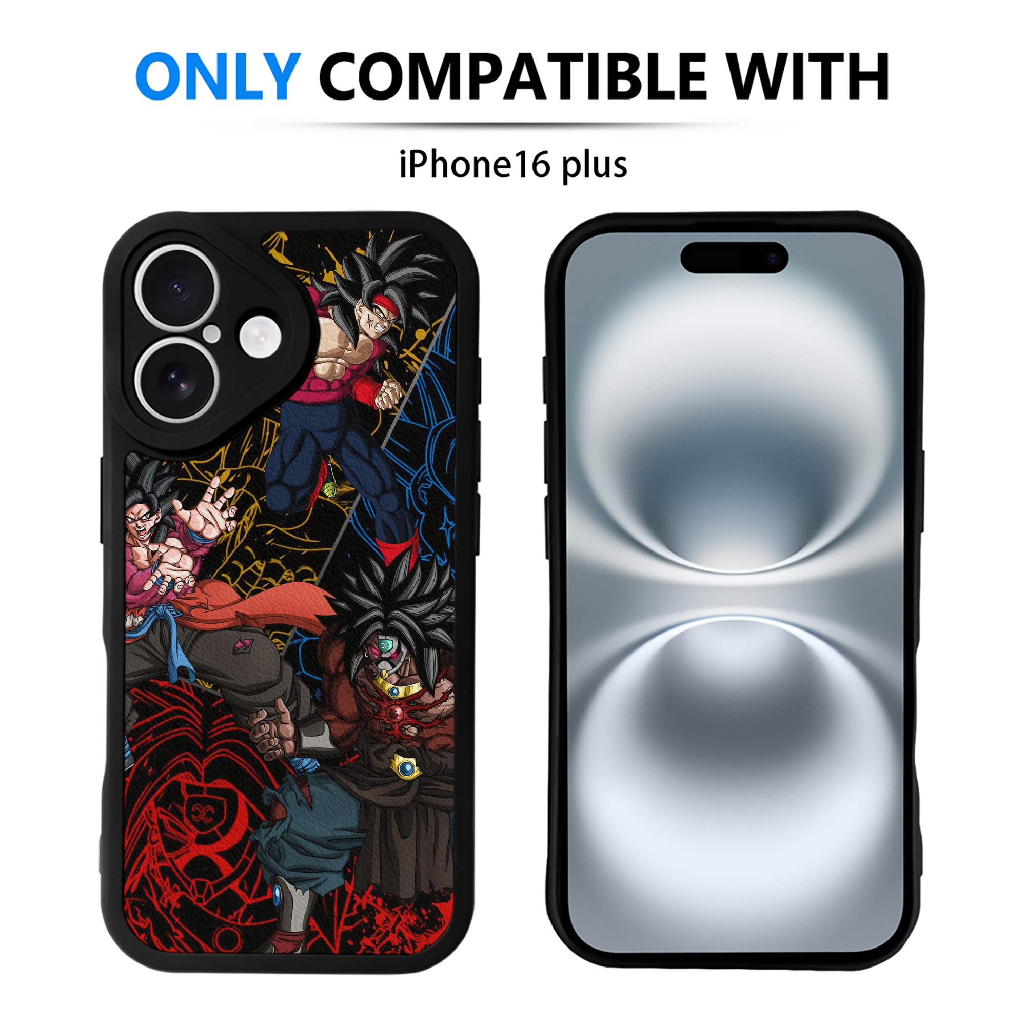 （画像用） ドラゴンボール DRAGON BALL 【iPhone 16シリーズ対応】シリコンスマホケース（レザー調） 材質：シリコン